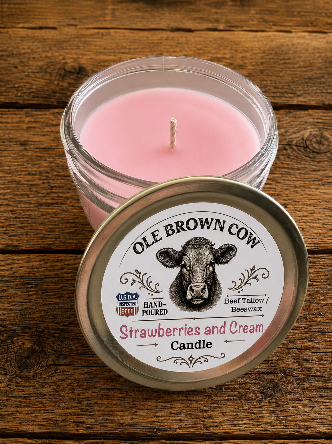 8oz Beef Tallow Candle (Assorted Scents)